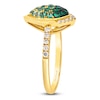 Thumbnail Image 3 of Le Vian Emerald Ombré Ring 1/4 ct tw Diamonds 14K Honey Gold