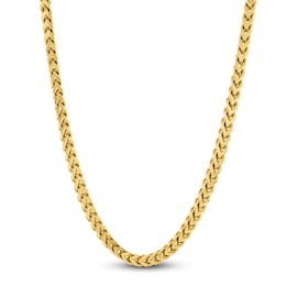 Men's Franco Chain Necklace 3mm Yellow Ion-Plated Stainless Steel 24&quot;