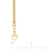 Thumbnail Image 4 of Men's Franco Chain Necklace 3mm Yellow Ion-Plated Stainless Steel 24&quot;