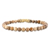 Thumbnail Image 1 of 1933 by Esquire Men's Natural Jasper Bead Bracelet 18K Yellow Gold-Plated Sterling Silver 8.5&quot;