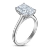 Thumbnail Image 2 of Radiant-Cut Lab-Created Diamond Solitaire Plus Engagement Ring 3 ct tw 14K White Gold (VS2/F)