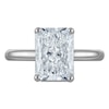 Thumbnail Image 3 of Radiant-Cut Lab-Created Diamond Solitaire Plus Engagement Ring 3 ct tw 14K White Gold (VS2/F)