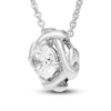 Thumbnail Image 2 of Unspoken Diamond Solitaire Necklace 1 ct tw 14K White Gold 18&quot; (I1/I)