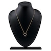 Thumbnail Image 5 of Lab-Created Diamond Graduated Open-Heart Necklace 1/2 ct tw 14K Yellow Gold 18&quot;