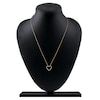 Thumbnail Image 5 of Lab-Created Diamond Graduated Open Heart Necklace 1/4 ct tw 14K Yellow Gold 18&quot;