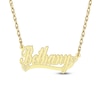 Thumbnail Image 1 of Diamond Accent Hearts Name Necklace 10K Yellow Gold 18"