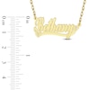 Thumbnail Image 4 of Diamond Accent Hearts Name Necklace 10K Yellow Gold 18"