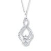 Thumbnail Image 1 of Diamond Necklace 1/2 Carat tw 14K White Gold