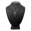 Thumbnail Image 3 of Diamond Cross Necklace 1/3 ct tw Round 14K White Gold