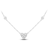 Thumbnail Image 2 of Heart Necklace 1-1/4 ct tw Diamonds 14K White Gold