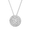 Thumbnail Image 0 of Diamond Necklace 1/2 carat tw Round 10K White Gold 16-18" Adj.