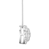 Thumbnail Image 2 of Diamond Necklace 1/2 carat tw Round 10K White Gold 16-18" Adj.