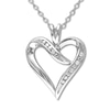 Thumbnail Image 1 of Diamond Heart Necklace 1/20 ct tw Round Sterling Silver