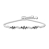 Thumbnail Image 0 of Black & White Diamond Bolo Bracelet 5/8 ct tw 10K White Gold