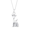 Thumbnail Image 2 of Balloon Giraffe Necklace 1/20 ct tw Diamonds Sterling Silver