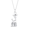 Thumbnail Image 4 of Balloon Giraffe Necklace 1/20 ct tw Diamonds Sterling Silver