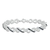 Thumbnail Image 1 of Diamond Infinity Bracelet 1/3 ct tw Black/White Sterling Silver