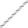 Thumbnail Image 2 of Diamond Infinity Bracelet 1/3 ct tw Black/White Sterling Silver