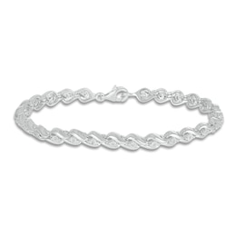 Diamond Bracelet 1/10 ct tw Round Sterling Silver