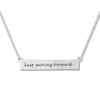 Thumbnail Image 2 of Diamond Bar Necklace 1/20 Carat tw Sterling Silver