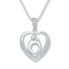 Thumbnail Image 1 of Mother & Child® Necklace 1/15 ct tw Diamonds Sterling Silver