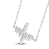 Thumbnail Image 0 of Heartbeat Necklace 1/10 ct tw Diamonds Sterling Silver