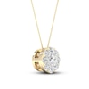 Thumbnail Image 1 of Diamond Necklace 1/4 ct tw Round 10K Yellow Gold