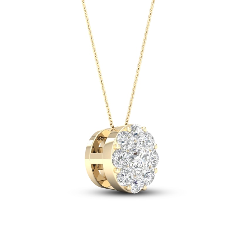 Diamond Necklace 1/4 ct tw Round 10K Yellow Gold