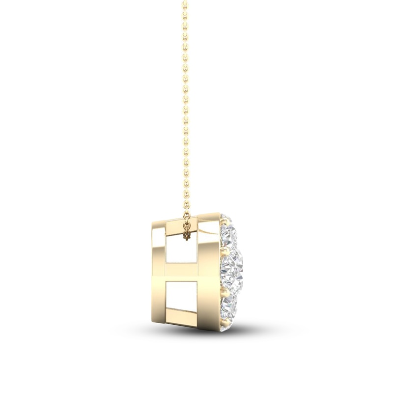 Diamond Necklace 1/4 ct tw Round 10K Yellow Gold