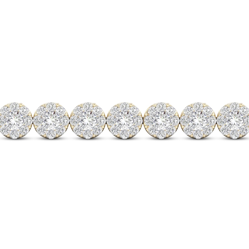 Main Image 2 of Diamond Bolo Bracelet 1 ct tw Round 14K Yellow Gold