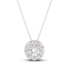 Thumbnail Image 1 of Diamond Pendant Necklace 1/6 ct tw Round 10K Rose Gold