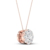 Thumbnail Image 2 of Diamond Pendant Necklace 1/6 ct tw Round 10K Rose Gold