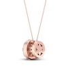 Thumbnail Image 4 of Diamond Pendant Necklace 1/6 ct tw Round 10K Rose Gold