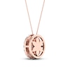 Thumbnail Image 4 of Diamond Pendant Necklace 1/2 ct tw Round 10K Rose Gold