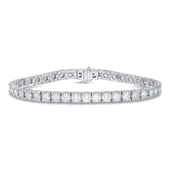 1.44 ct Mens Axel Diamond Rubber Bracelet-Certified Jewelry 18K Gold / Lab Grown Diamonds / White Gold