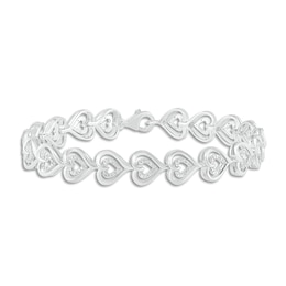 Diamond Bracelet 1/10 ct tw Round Sterling Silver