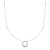 Thumbnail Image 1 of Diamond Necklace 1/2 ct tw Round 10K White Gold