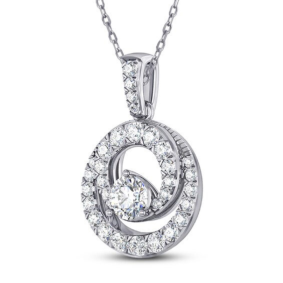 Diamond Necklace 1/2 ct tw Round 14K White Gold | Jared