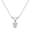 Thumbnail Image 1 of Certified Diamond Solitaire Necklace 1/2 ct tw Round 18K White Gold (SI2/I)