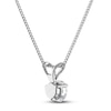 Thumbnail Image 3 of Certified Diamond Solitaire Necklace 1/2 ct tw Round 18K White Gold (SI2/I)