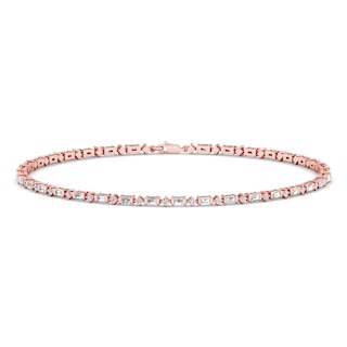 Bracelet Cordon BB , diamant 0,15ct - or rose