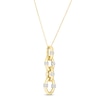 Thumbnail Image 2 of Diamond Necklace 1/4 ct tw Round 10K Yellow Gold