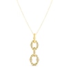 Thumbnail Image 3 of Diamond Necklace 1/4 ct tw Round 10K Yellow Gold