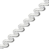 Thumbnail Image 2 of Lab-Created Diamond Tennis Bracelet 2 ct tw Round 14K White Gold