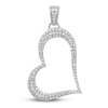 Thumbnail Image 1 of Diamond Fancy Heart Charm 1/2 ct tw 14K White Gold