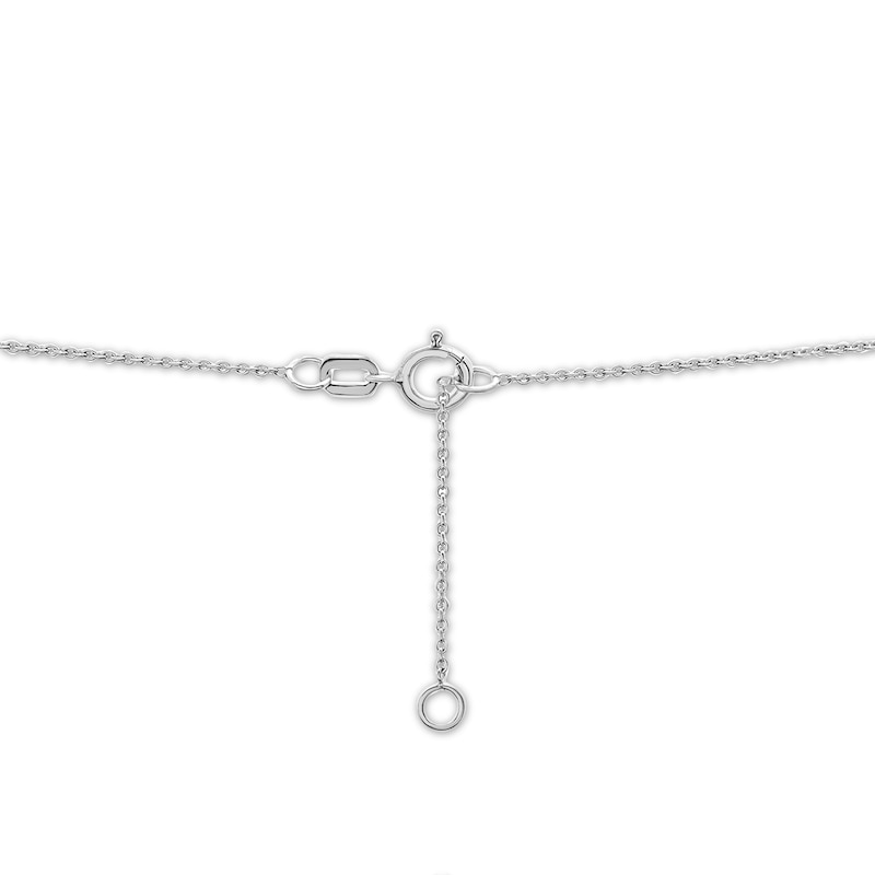 Diamond Pisces Necklace 1/10 ct tw 10K White Gold