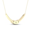 Thumbnail Image 4 of Diamond Necklace 1/2 ct tw Round 10K Yellow Gold