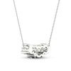 Thumbnail Image 3 of Three-Stone Diamond Necklace 1/2 ct tw Round 10K White Gold