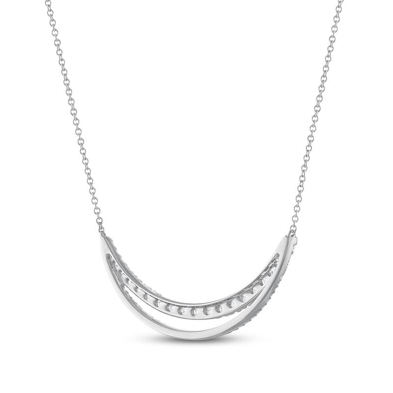 Diamond Necklace 1 Ct Tw Round 14k White Gold Jared