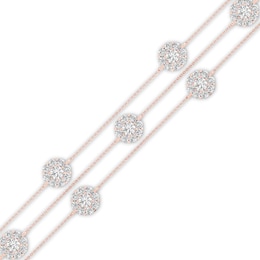 Diamond Bracelet 1 ct tw Round 10K Rose Gold